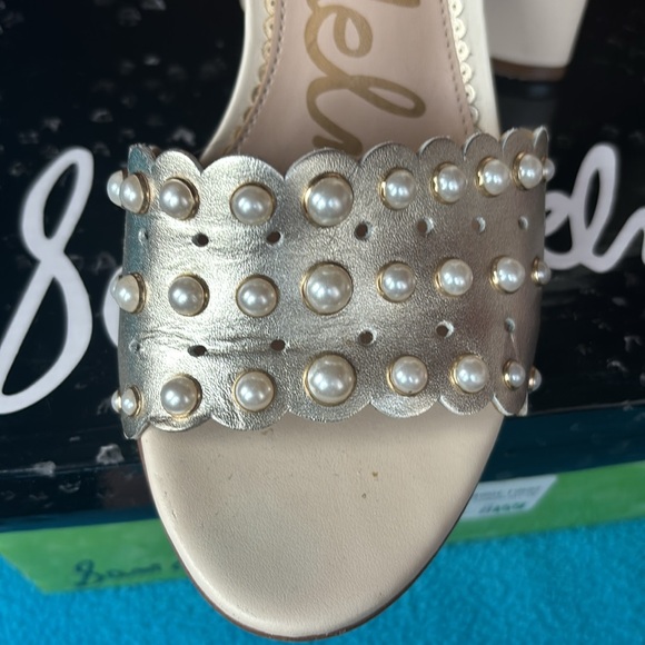 Sam Edelman Yaria LT Gold/ivory  size 8 - Picture 8 of 12